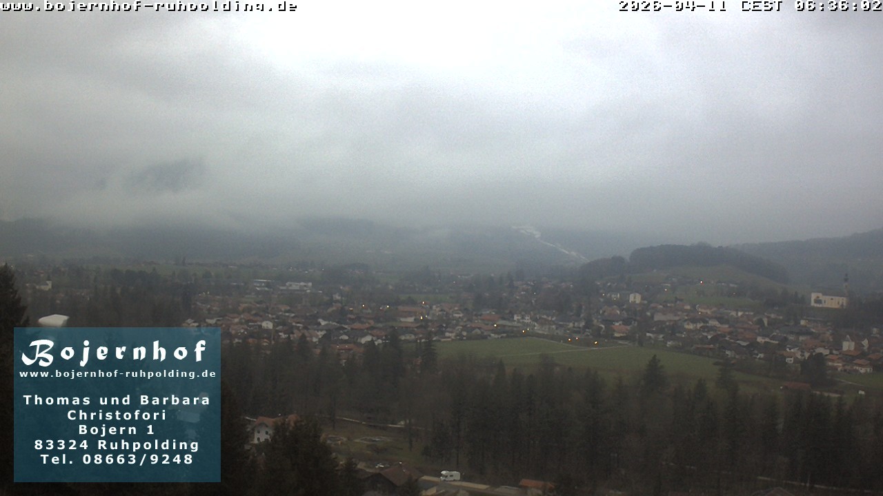 Archiv Foto Webcam Ruhpolding: Unterkunft Bojernhof