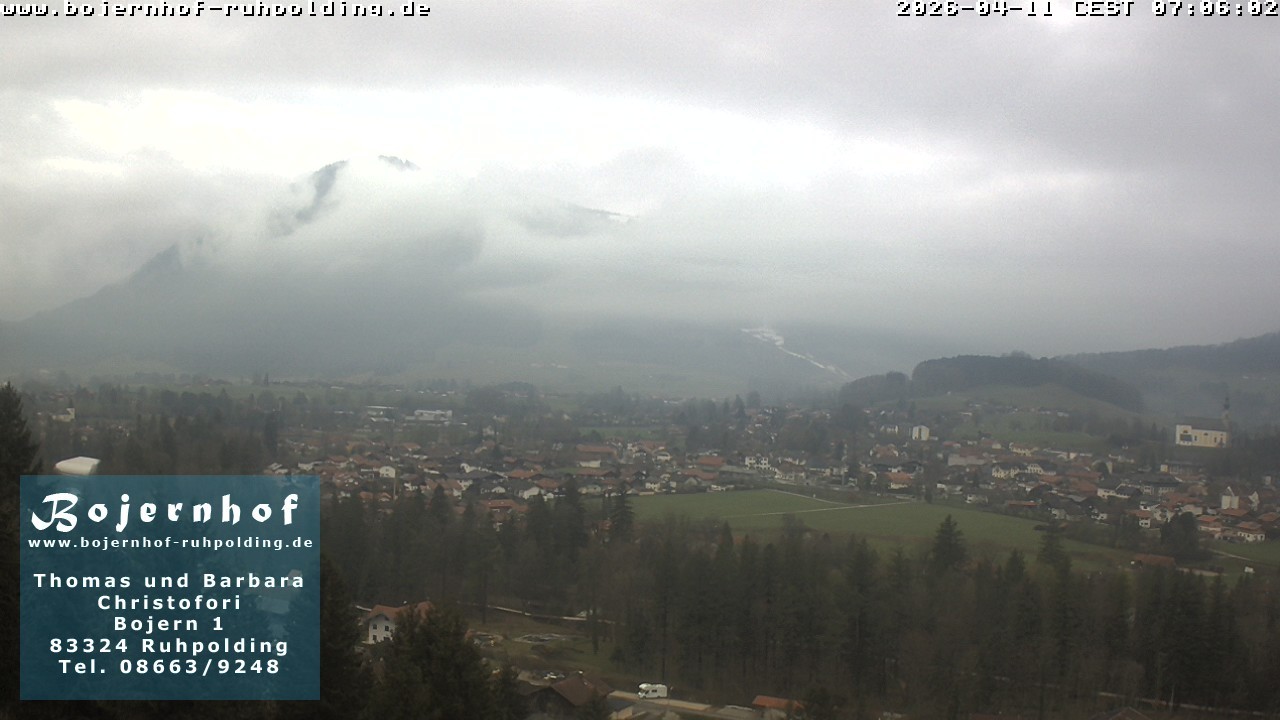 Archiv Foto Webcam Ruhpolding: Unterkunft Bojernhof