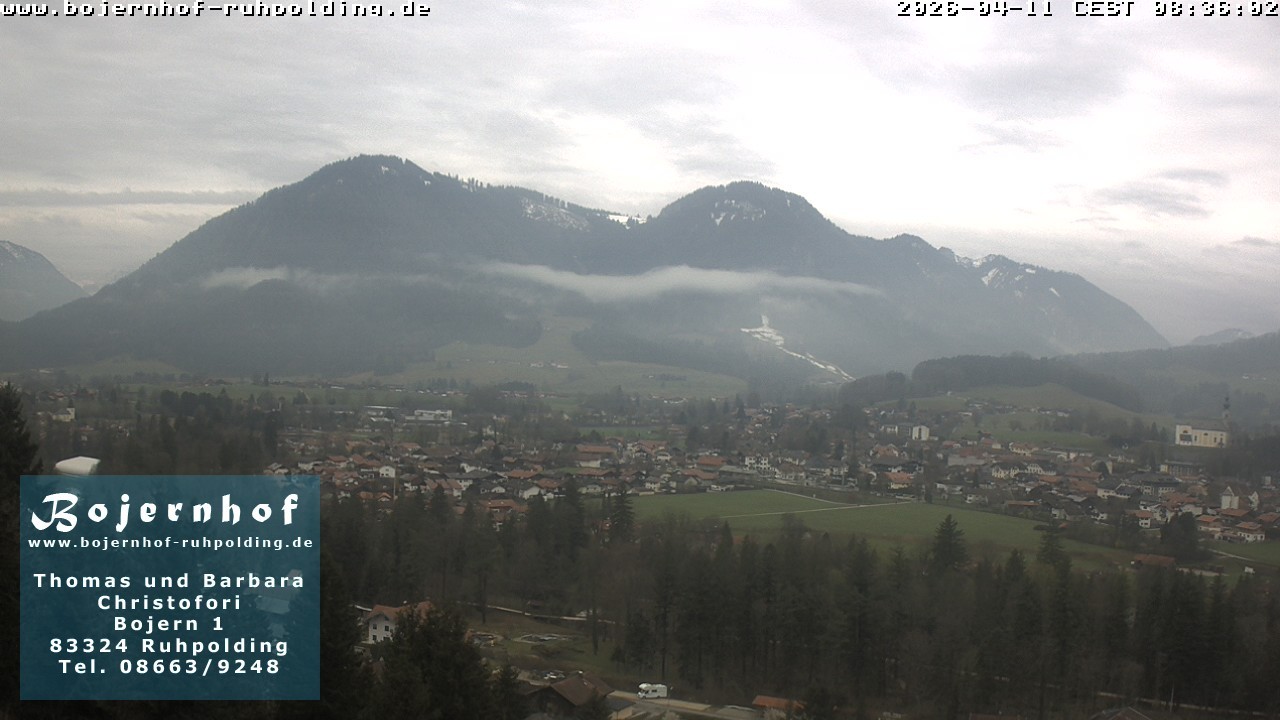 Archiv Foto Webcam Ruhpolding: Unterkunft Bojernhof