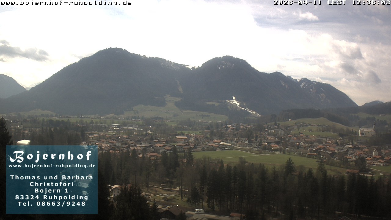 Archiv Foto Webcam Ruhpolding: Unterkunft Bojernhof
