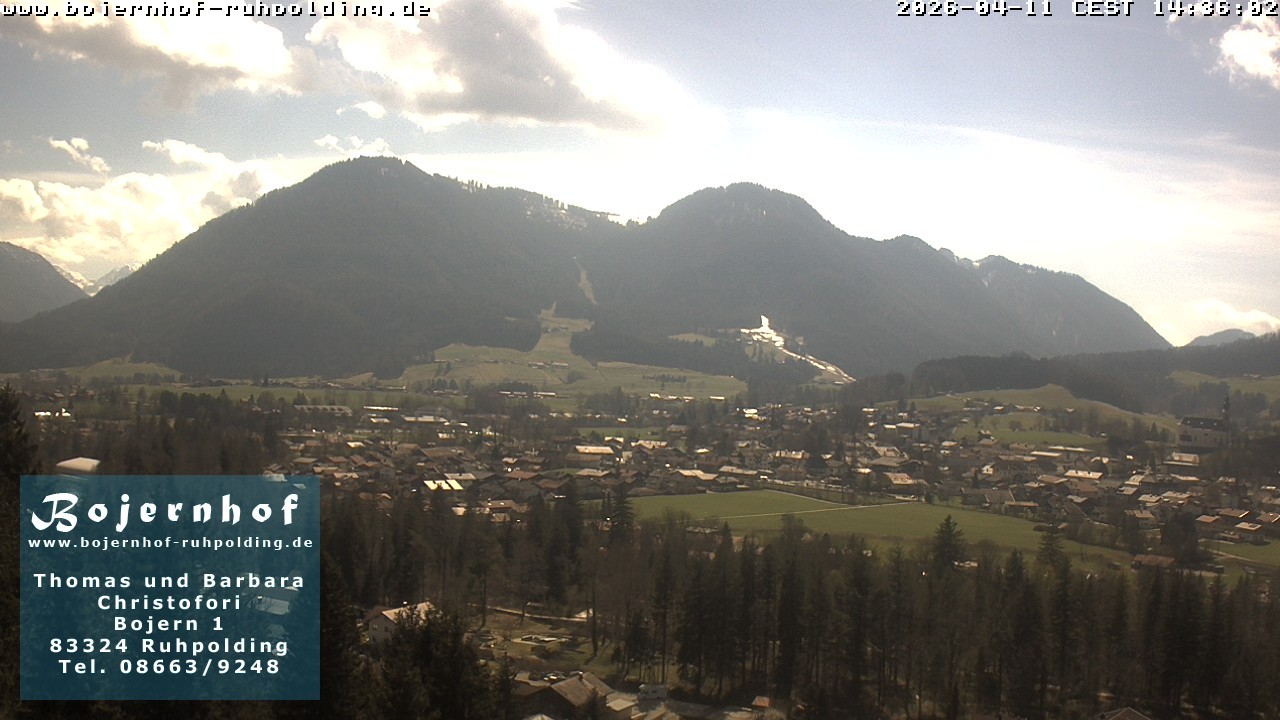 Archiv Foto Webcam Ruhpolding: Unterkunft Bojernhof