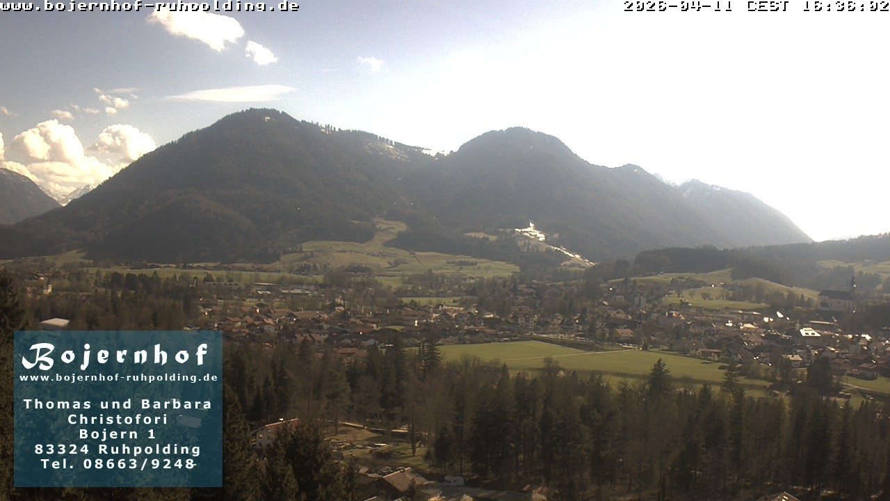 Archiv Foto Webcam Ruhpolding: Unterkunft Bojernhof