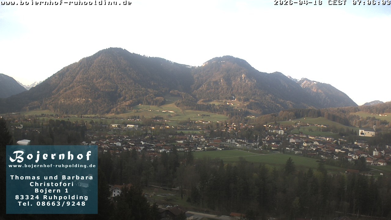 Archiv Foto Webcam Ruhpolding: Unterkunft Bojernhof