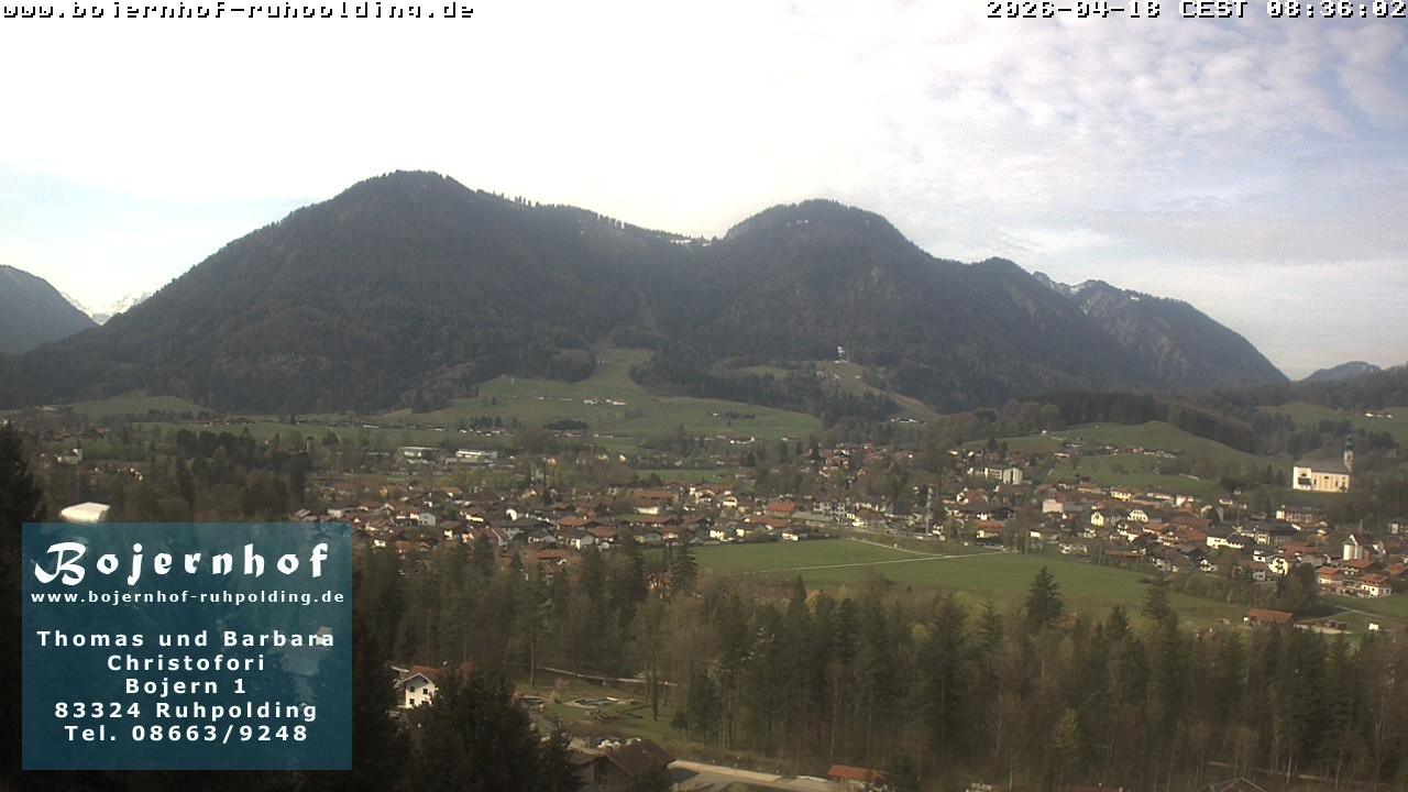 Archiv Foto Webcam Ruhpolding: Unterkunft Bojernhof