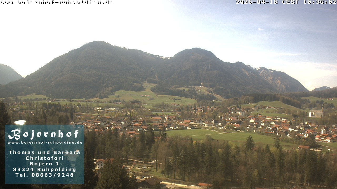 Archiv Foto Webcam Ruhpolding: Unterkunft Bojernhof