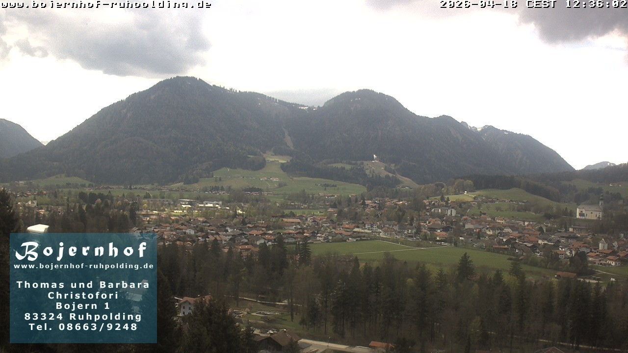 Archiv Foto Webcam Ruhpolding: Unterkunft Bojernhof
