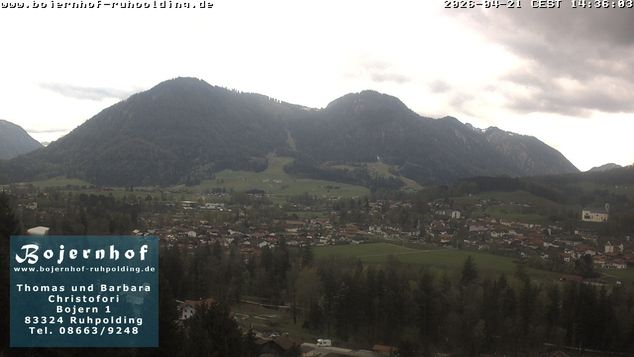 Archiv Foto Webcam Ruhpolding: Unterkunft Bojernhof