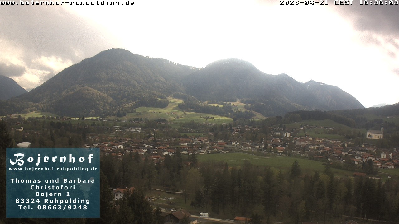 Archiv Foto Webcam Ruhpolding: Unterkunft Bojernhof