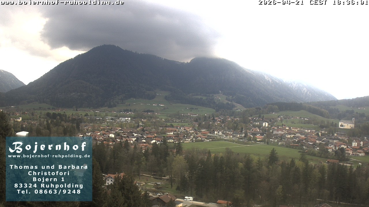 Archiv Foto Webcam Ruhpolding: Unterkunft Bojernhof
