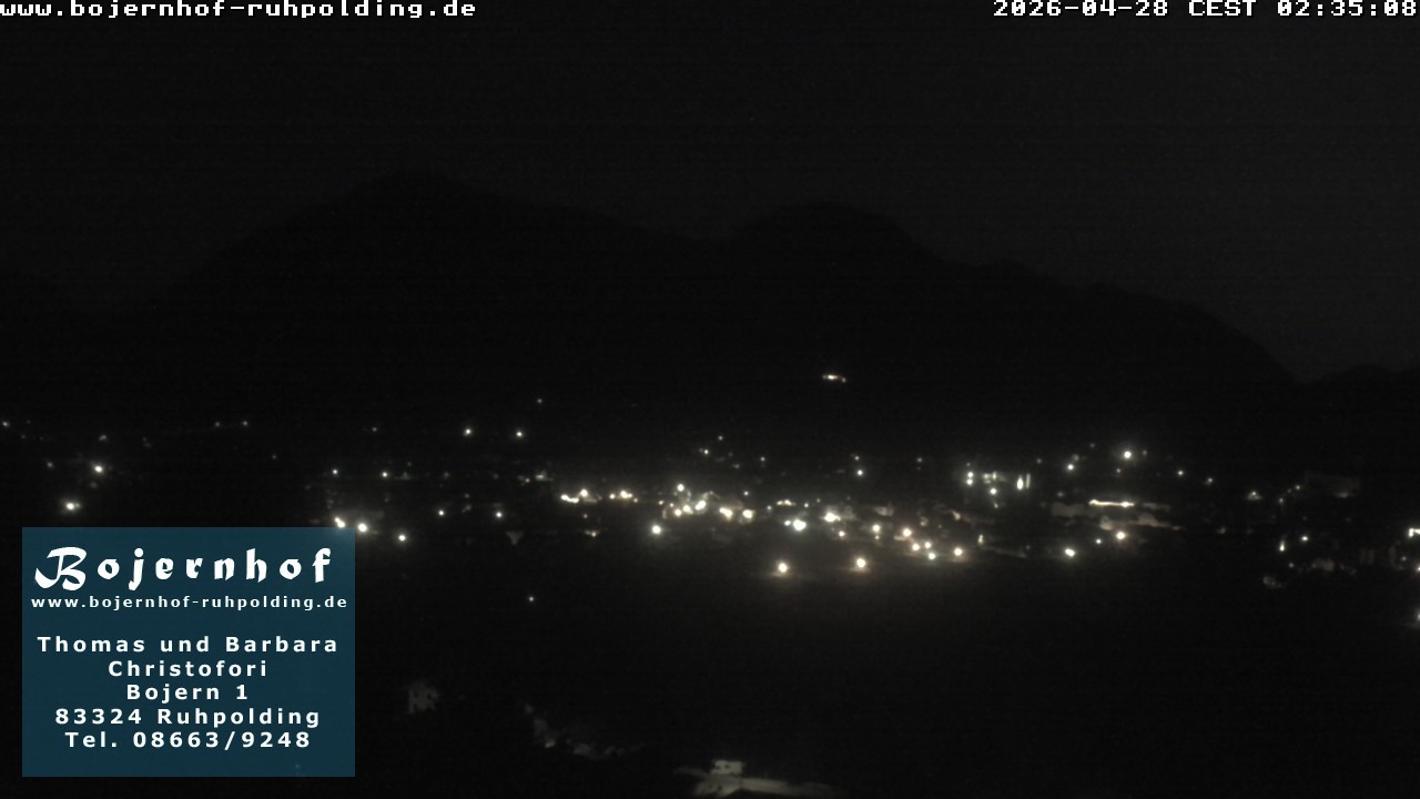 Archiv Foto Webcam Ruhpolding: Unterkunft Bojernhof