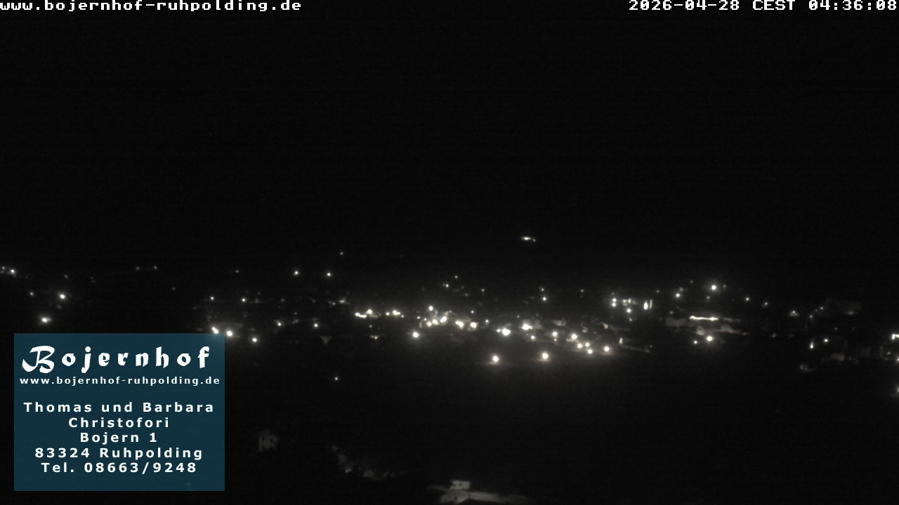 Archiv Foto Webcam Ruhpolding: Unterkunft Bojernhof