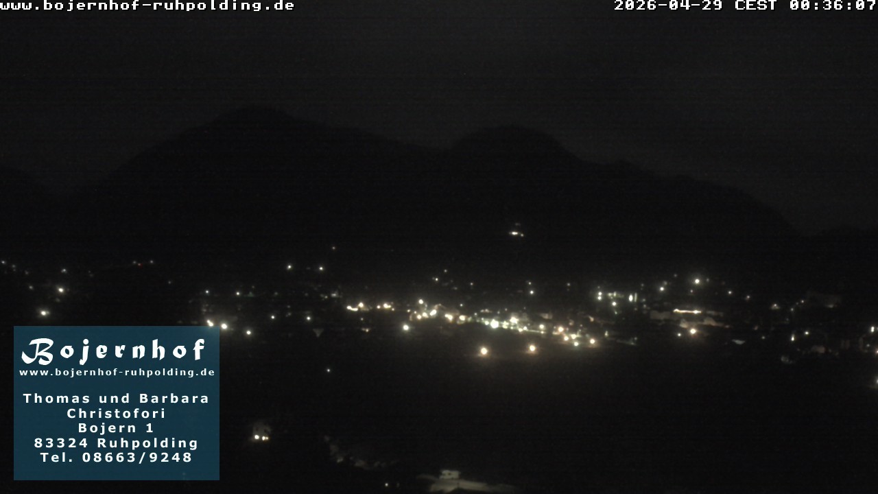 Archiv Foto Webcam Ruhpolding: Unterkunft Bojernhof