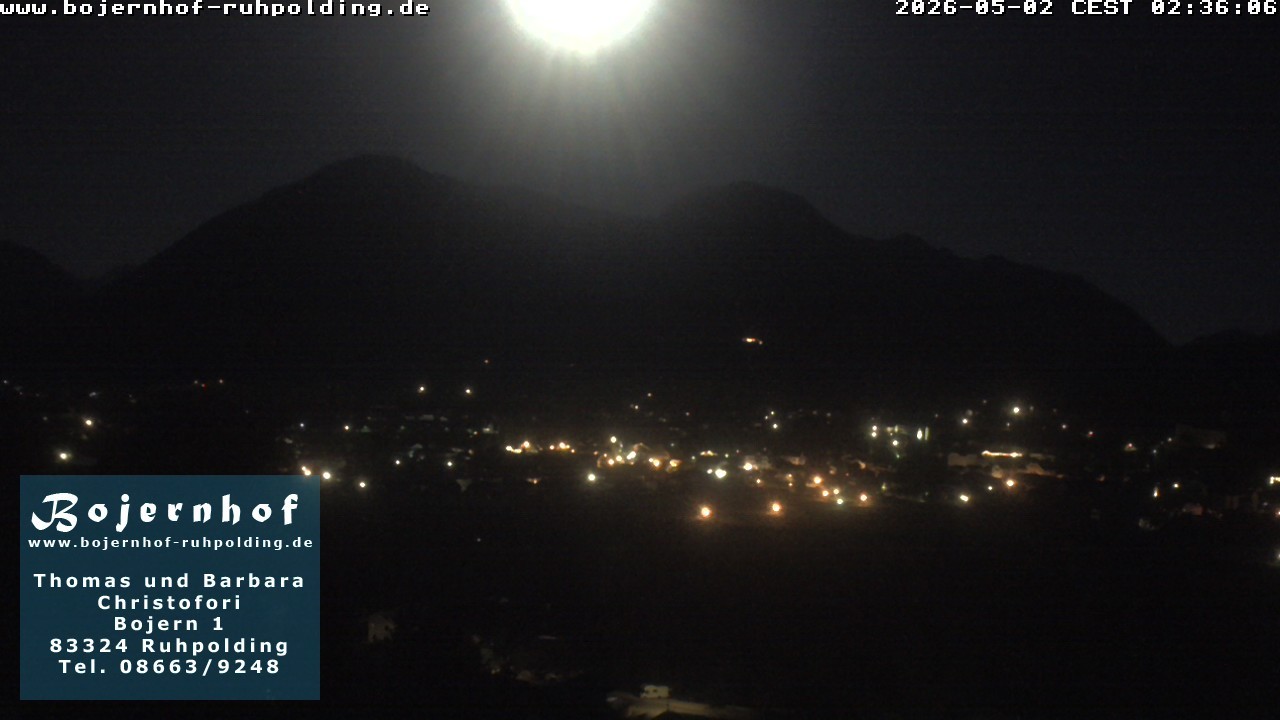 Archiv Foto Webcam Ruhpolding: Unterkunft Bojernhof