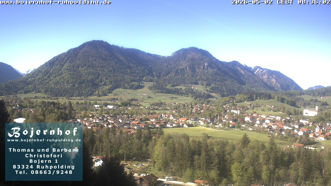 Archiv Foto Webcam Ruhpolding: Unterkunft Bojernhof