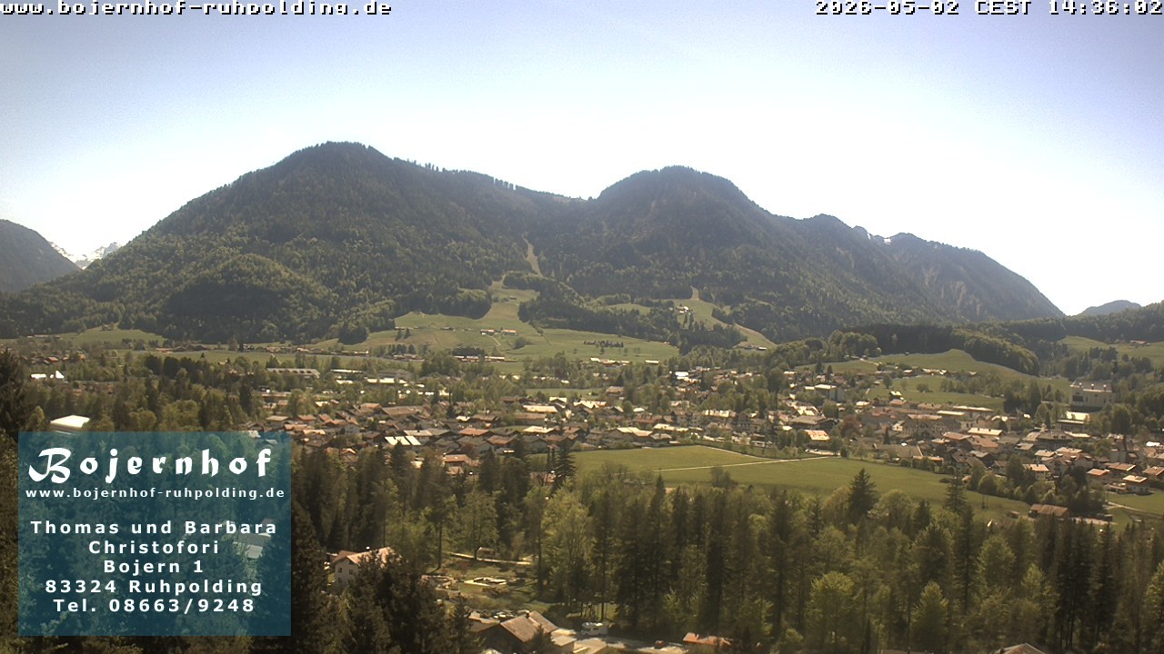 Archiv Foto Webcam Ruhpolding: Unterkunft Bojernhof