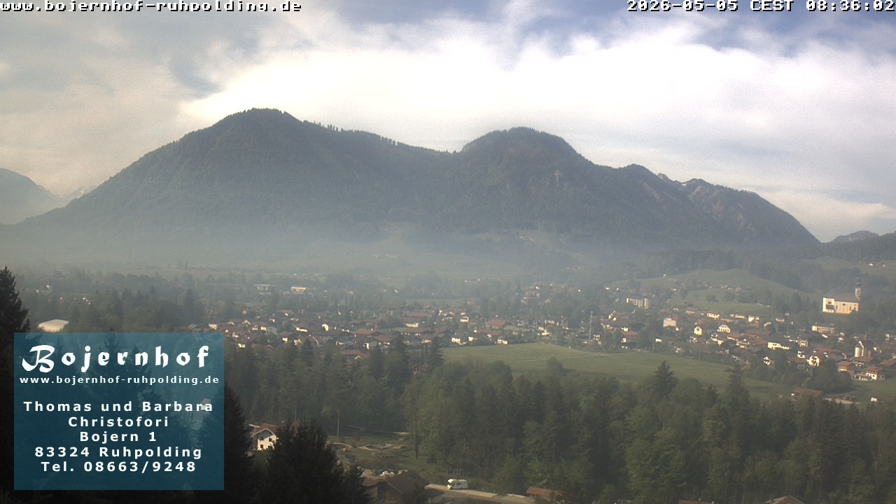 Archiv Foto Webcam Ruhpolding: Unterkunft Bojernhof