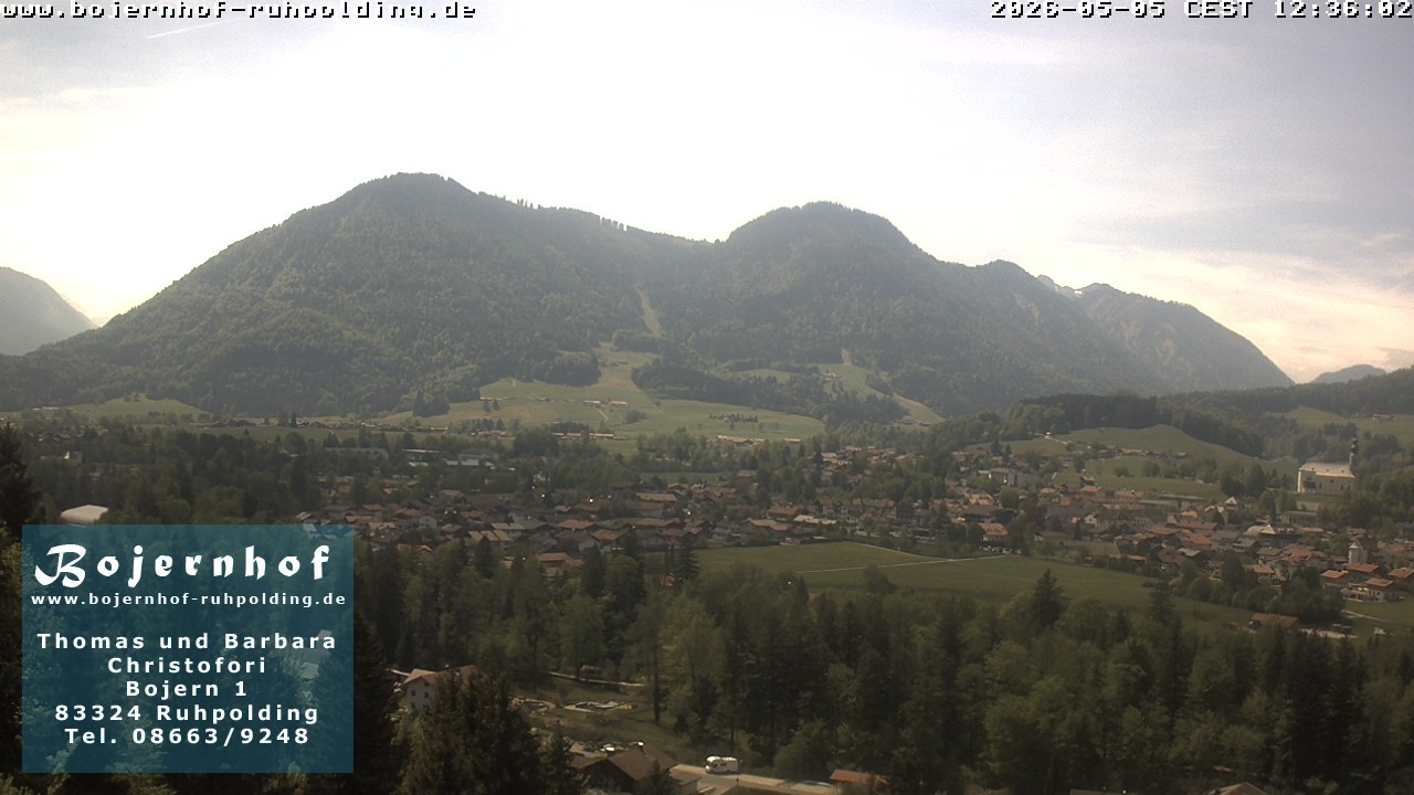 Archiv Foto Webcam Ruhpolding: Unterkunft Bojernhof