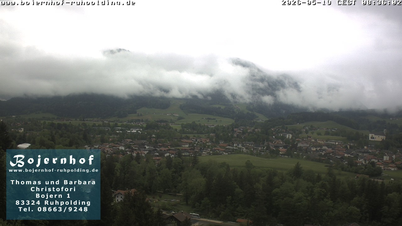 Archiv Foto Webcam Ruhpolding: Unterkunft Bojernhof