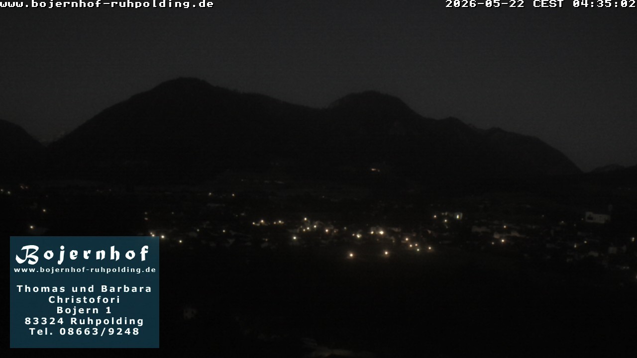 Archiv Foto Webcam Ruhpolding: Unterkunft Bojernhof