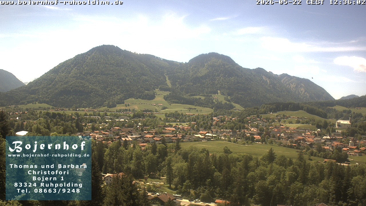 Archiv Foto Webcam Ruhpolding: Unterkunft Bojernhof