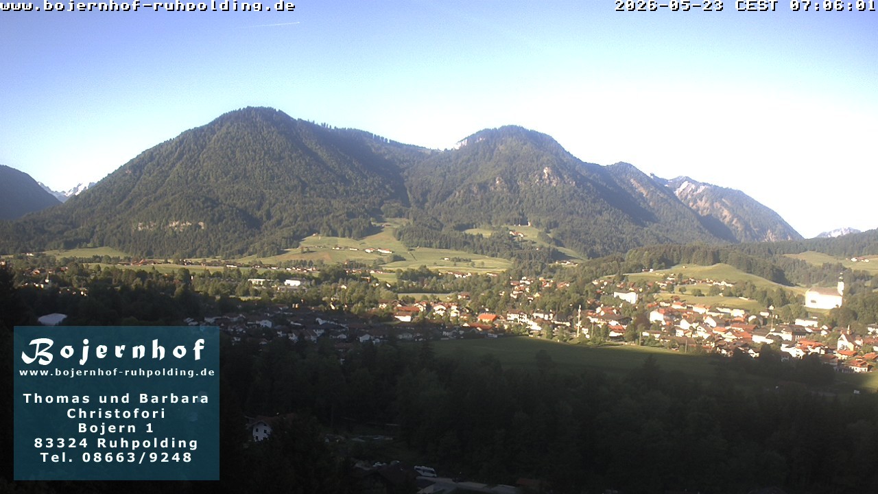 Archiv Foto Webcam Ruhpolding: Unterkunft Bojernhof