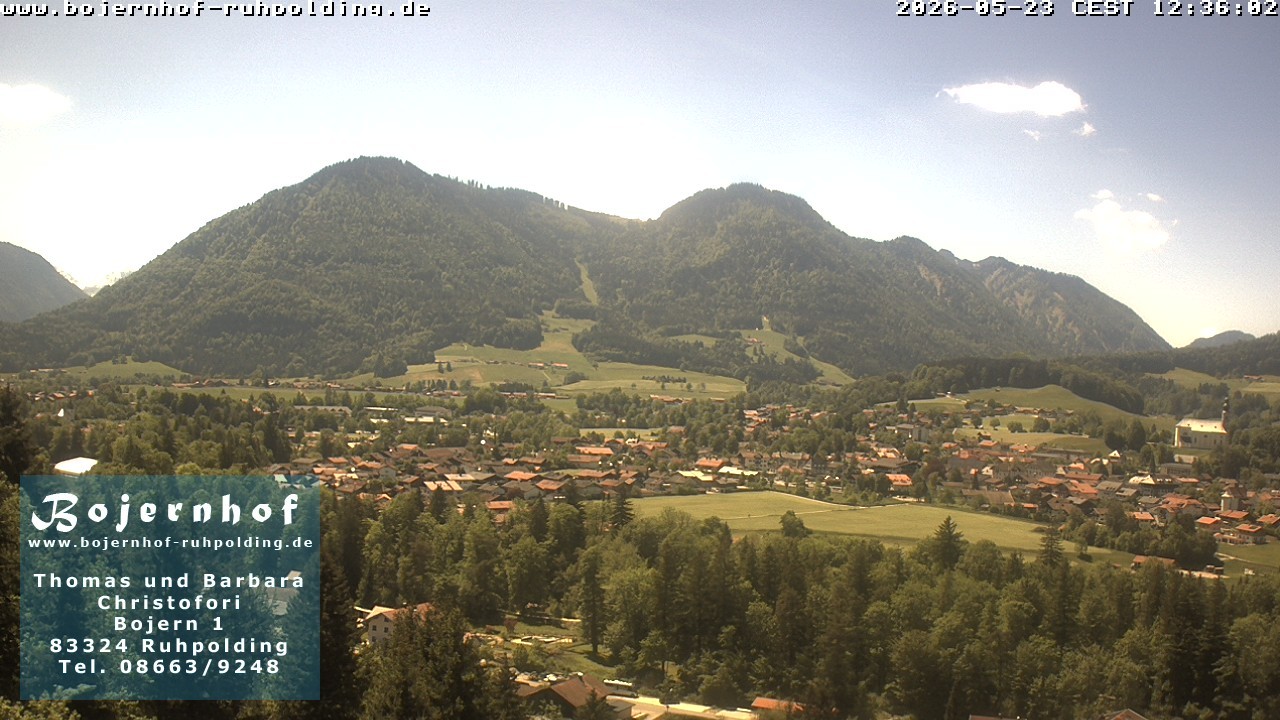 Archiv Foto Webcam Ruhpolding: Unterkunft Bojernhof