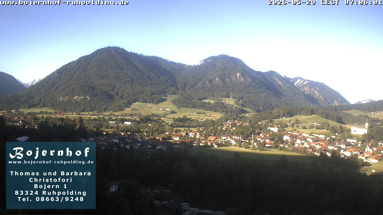 Archiv Foto Webcam Ruhpolding: Unterkunft Bojernhof