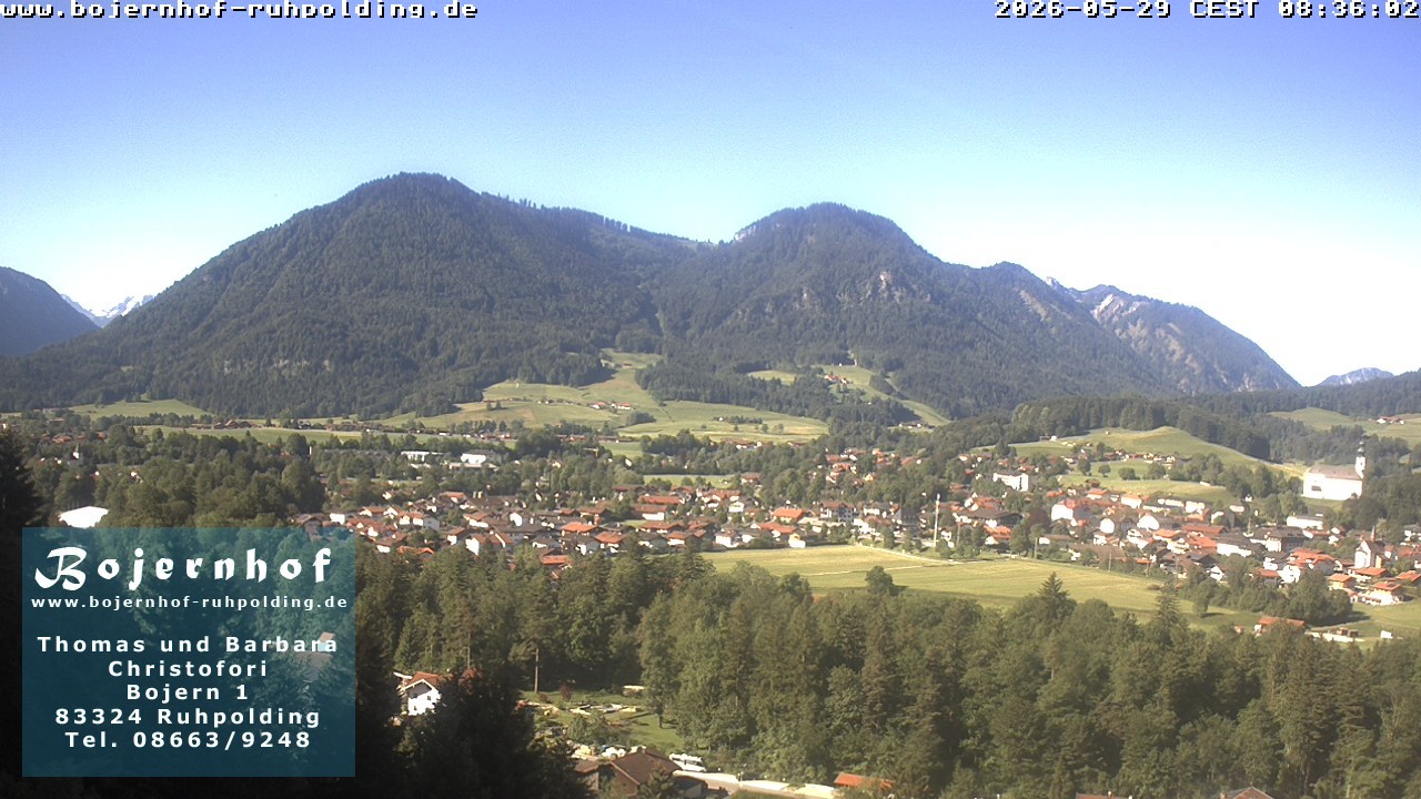 Archiv Foto Webcam Ruhpolding: Unterkunft Bojernhof