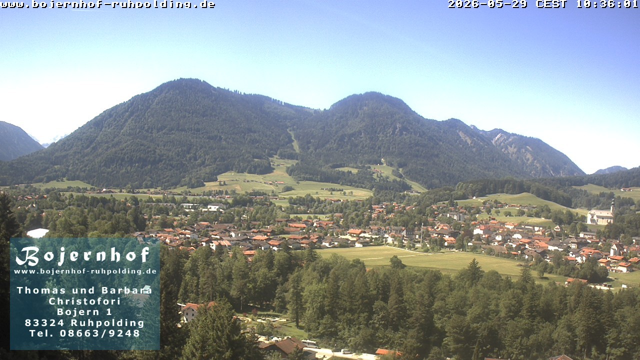 Archiv Foto Webcam Ruhpolding: Unterkunft Bojernhof