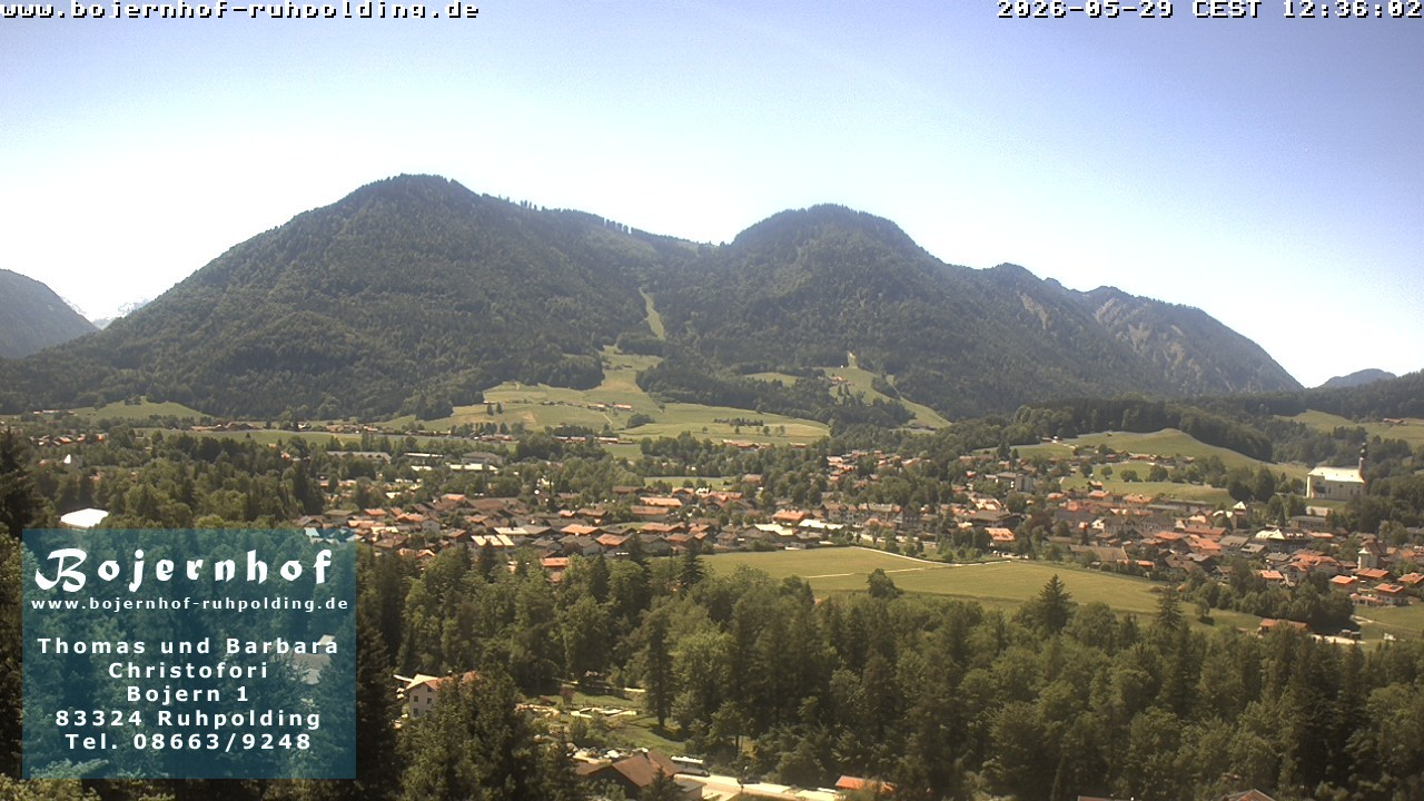 Archiv Foto Webcam Ruhpolding: Unterkunft Bojernhof