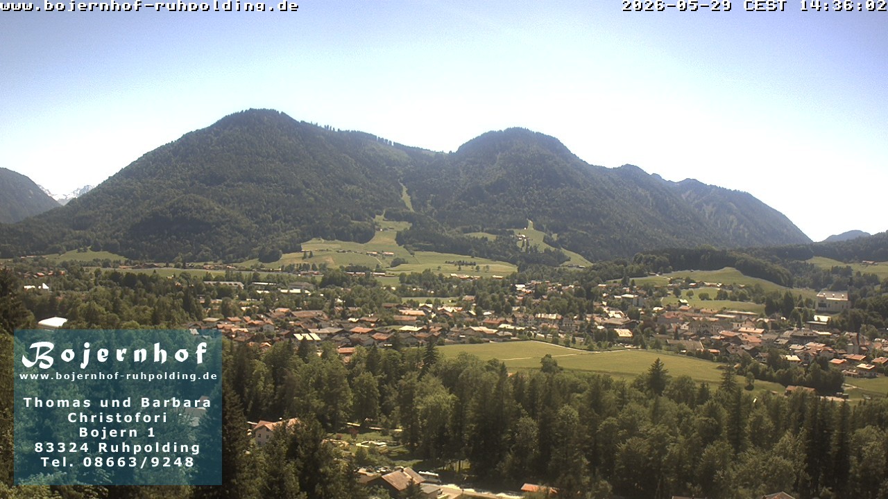 Archiv Foto Webcam Ruhpolding: Unterkunft Bojernhof