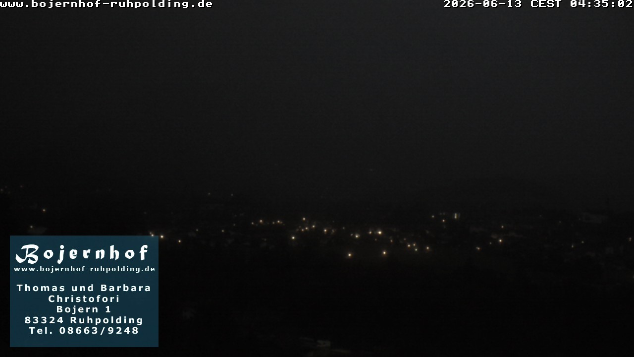 Archiv Foto Webcam Ruhpolding: Unterkunft Bojernhof