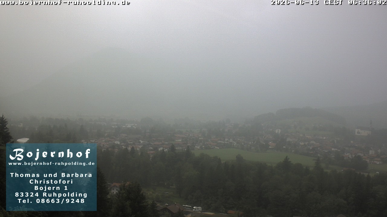 Archiv Foto Webcam Ruhpolding: Unterkunft Bojernhof