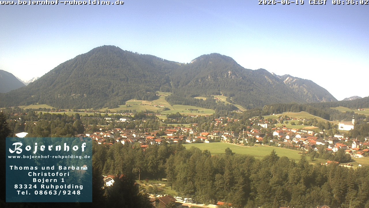 Archiv Foto Webcam Ruhpolding: Unterkunft Bojernhof