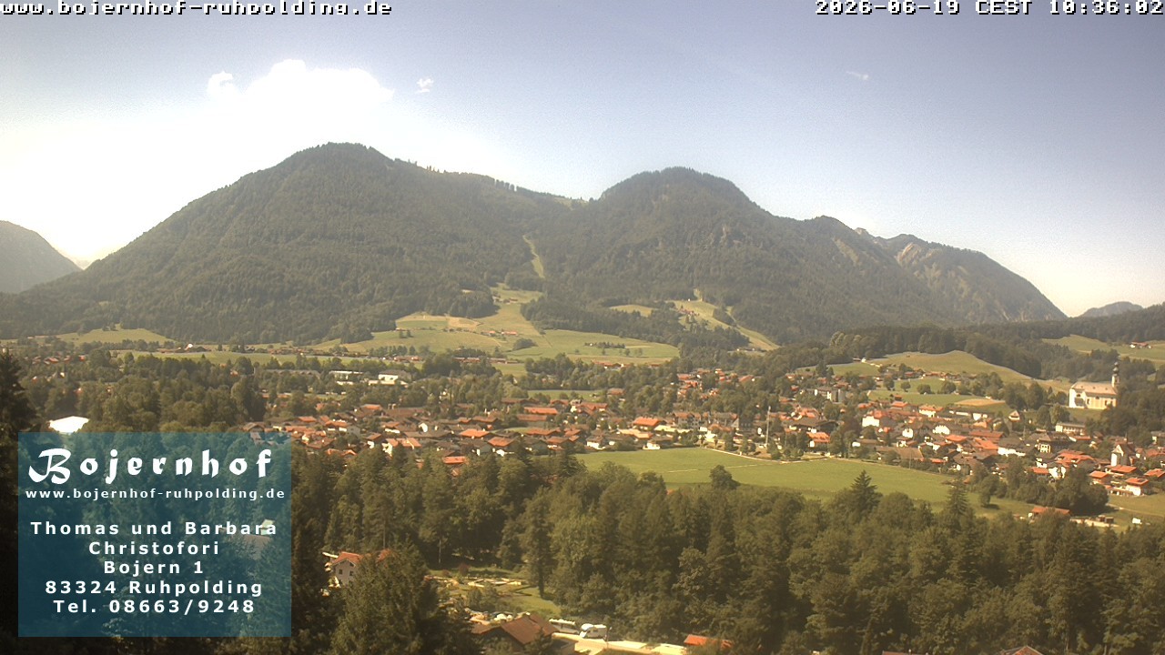 Archiv Foto Webcam Ruhpolding: Unterkunft Bojernhof