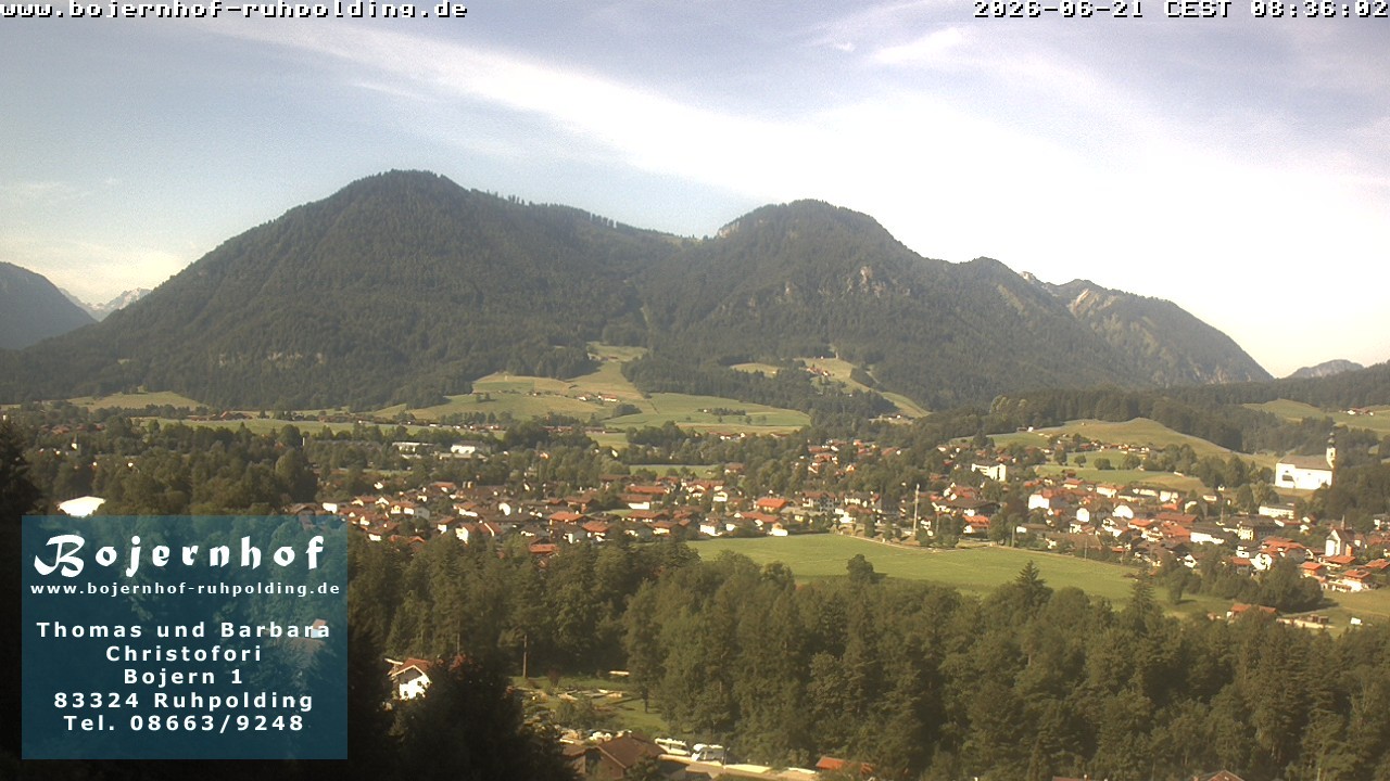 Archiv Foto Webcam Ruhpolding: Unterkunft Bojernhof