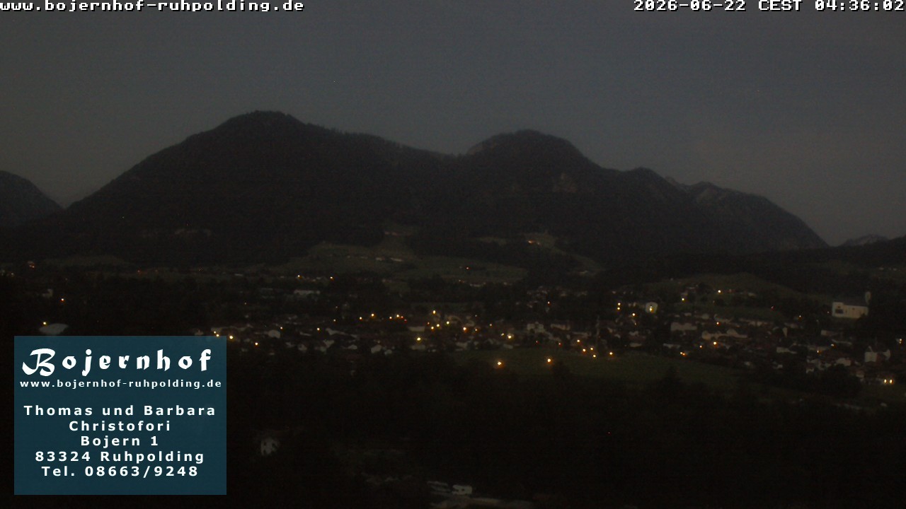 Archiv Foto Webcam Ruhpolding: Unterkunft Bojernhof