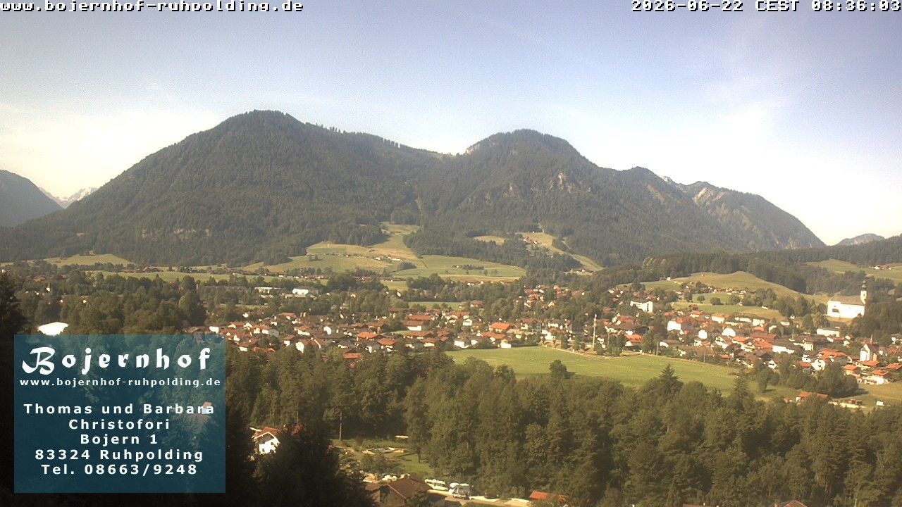 Archiv Foto Webcam Ruhpolding: Unterkunft Bojernhof