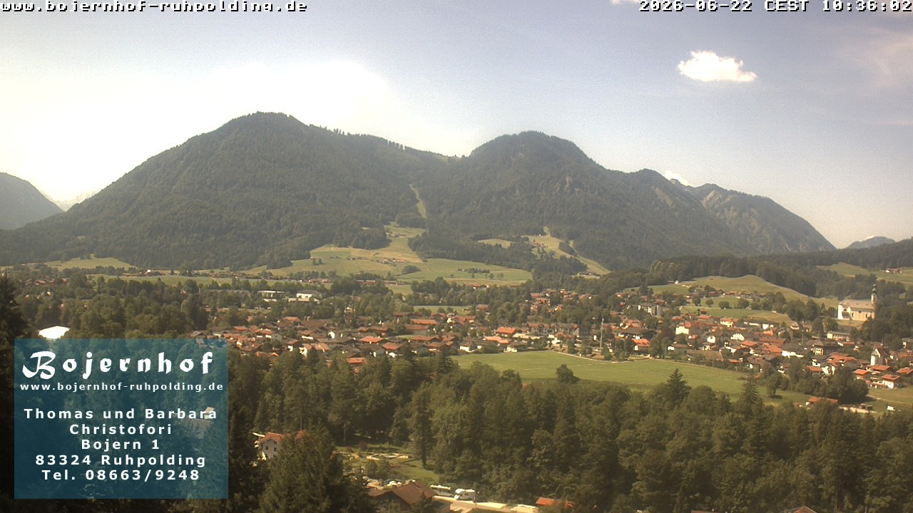 Archiv Foto Webcam Ruhpolding: Unterkunft Bojernhof