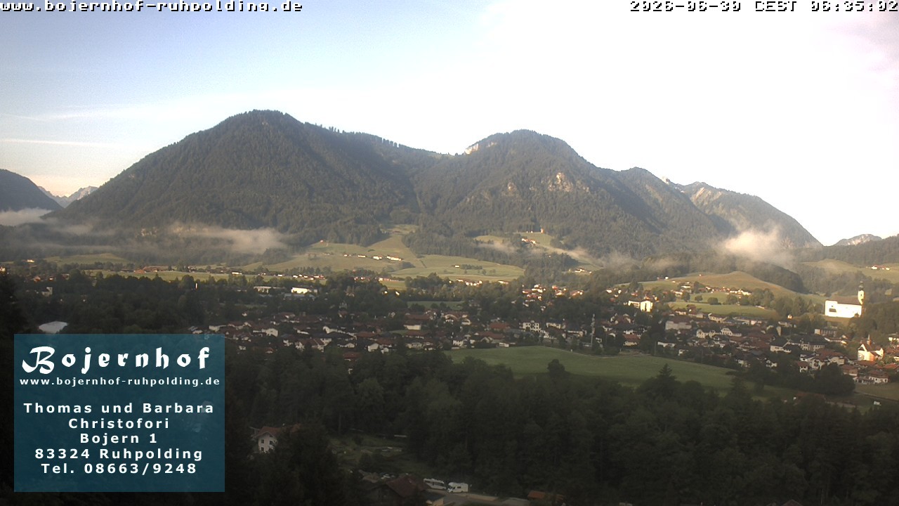 Archiv Foto Webcam Ruhpolding: Unterkunft Bojernhof