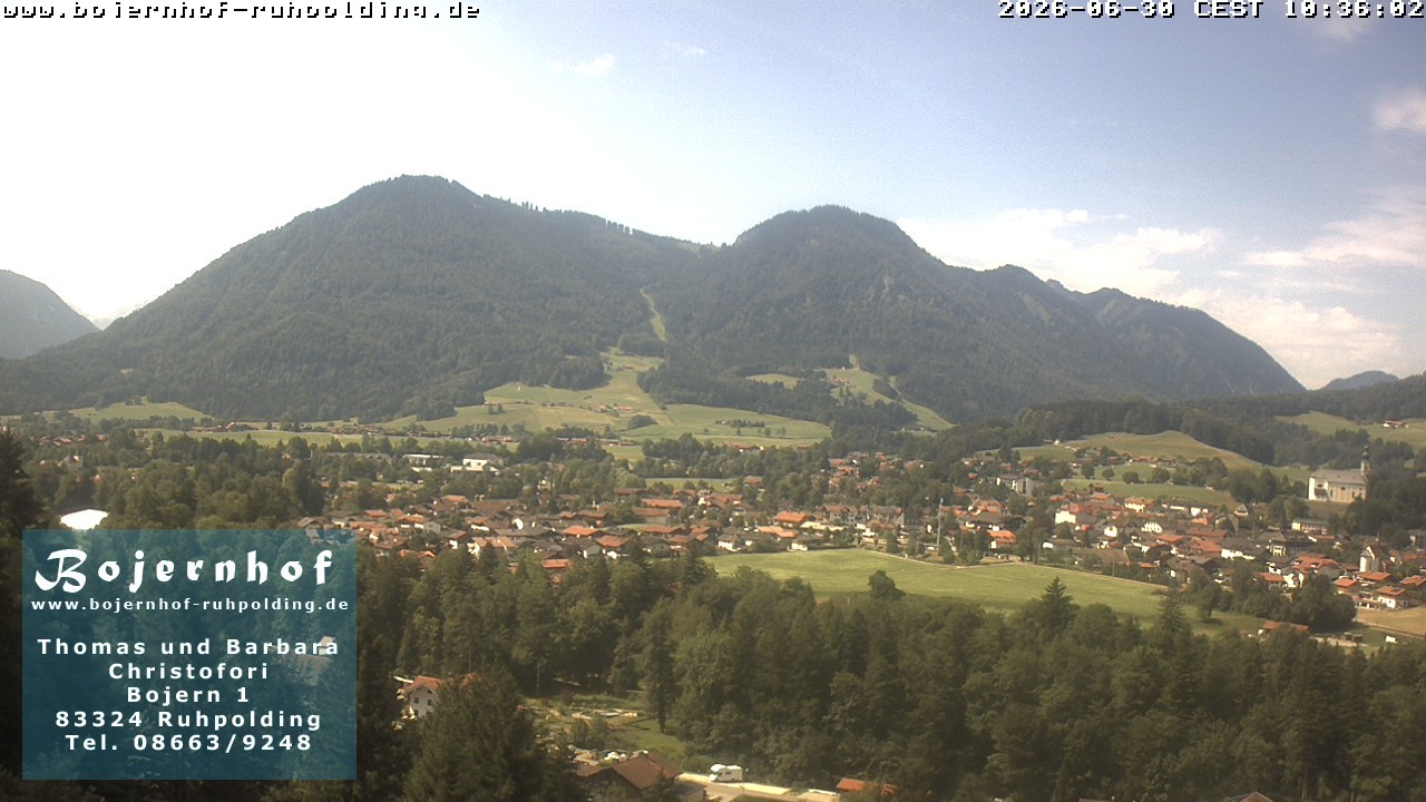 Archiv Foto Webcam Ruhpolding: Unterkunft Bojernhof
