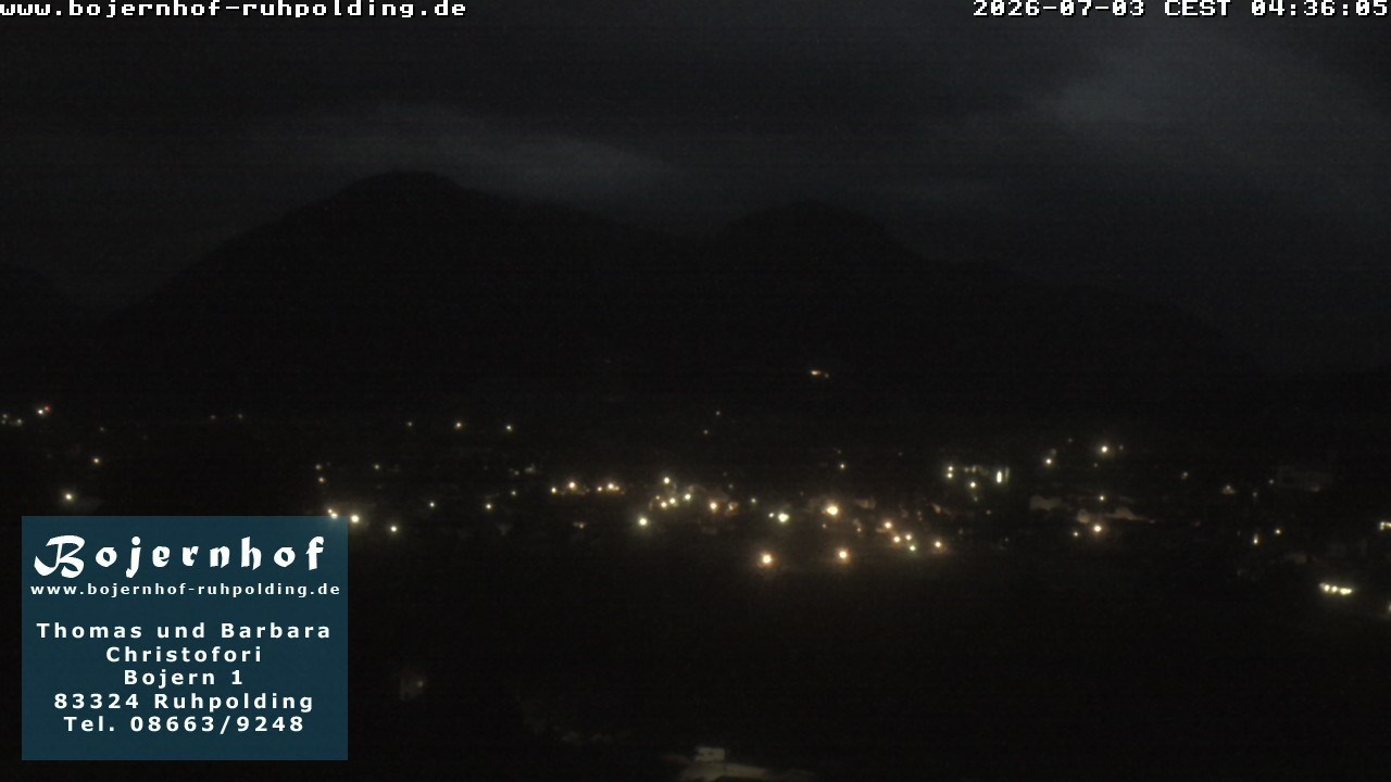Archiv Foto Webcam Ruhpolding: Unterkunft Bojernhof