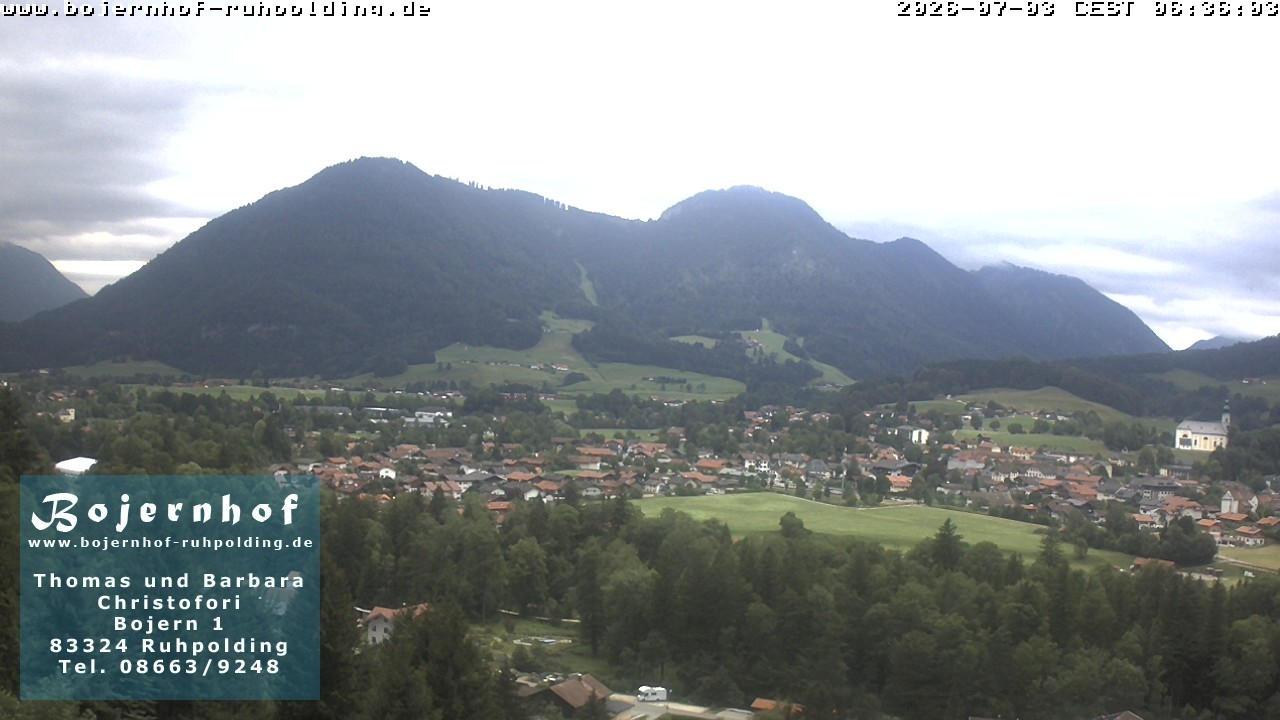 Archiv Foto Webcam Ruhpolding: Unterkunft Bojernhof