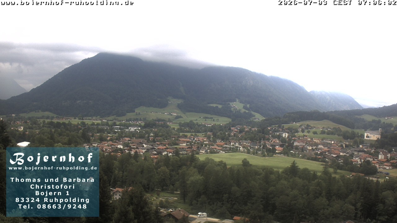 Archiv Foto Webcam Ruhpolding: Unterkunft Bojernhof