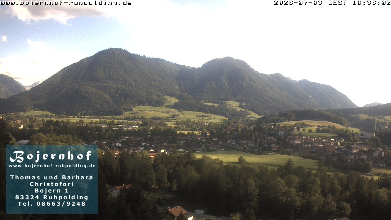 Archiv Foto Webcam Ruhpolding: Unterkunft Bojernhof