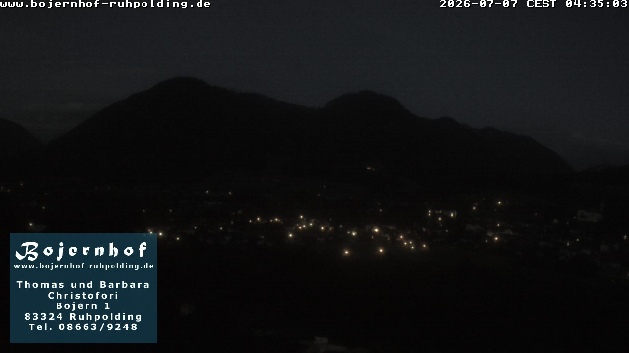 Archiv Foto Webcam Ruhpolding: Unterkunft Bojernhof