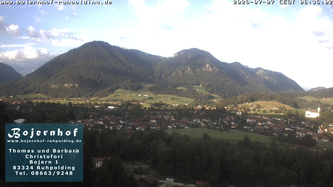 Archiv Foto Webcam Ruhpolding: Unterkunft Bojernhof