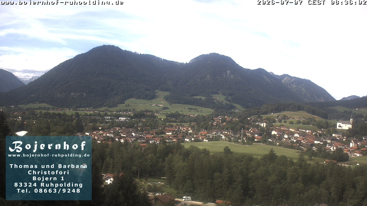 Archiv Foto Webcam Ruhpolding: Unterkunft Bojernhof