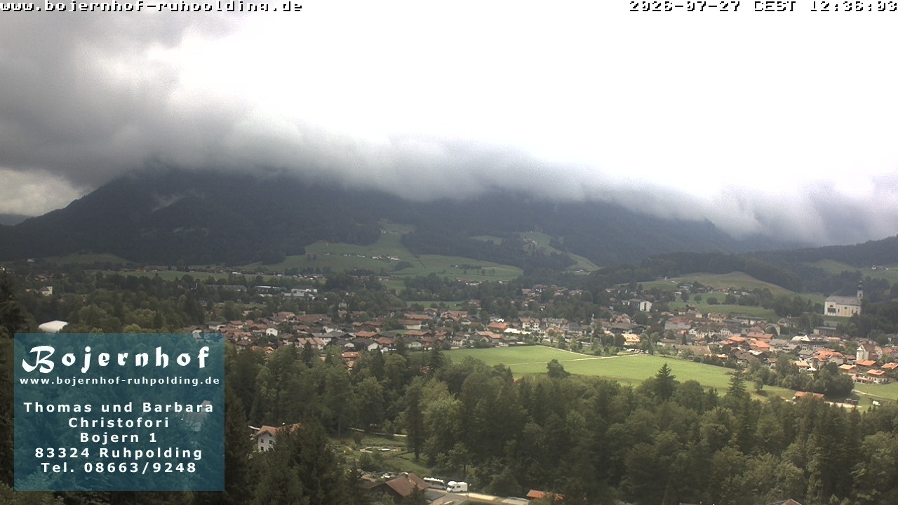 Archiv Foto Webcam Ruhpolding: Unterkunft Bojernhof