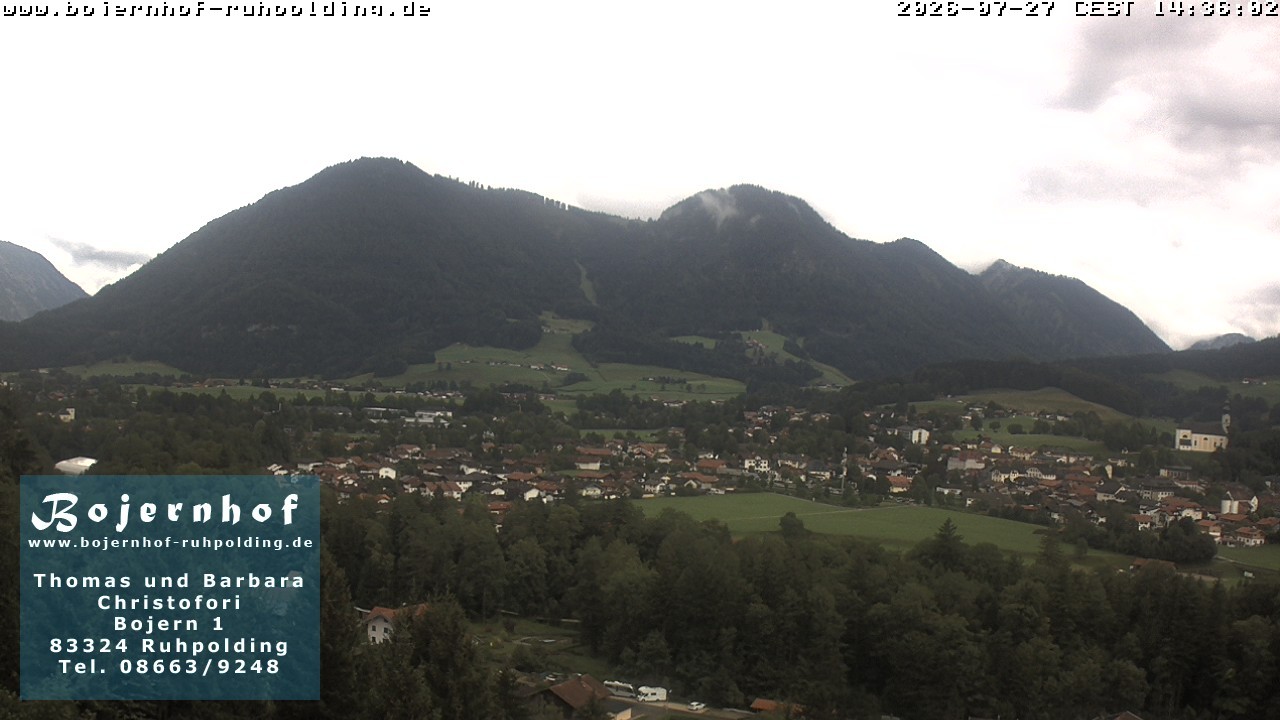 Archiv Foto Webcam Ruhpolding: Unterkunft Bojernhof